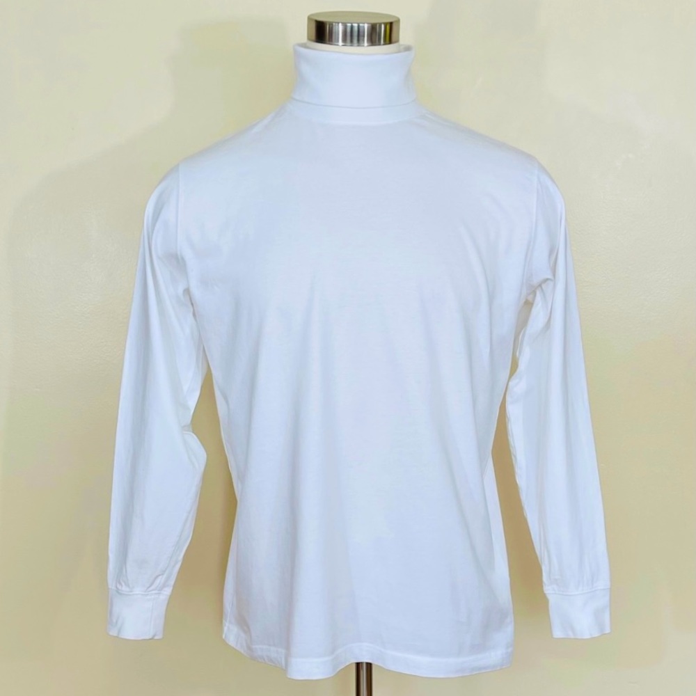 Lands’ End Men’s White Turtleneck